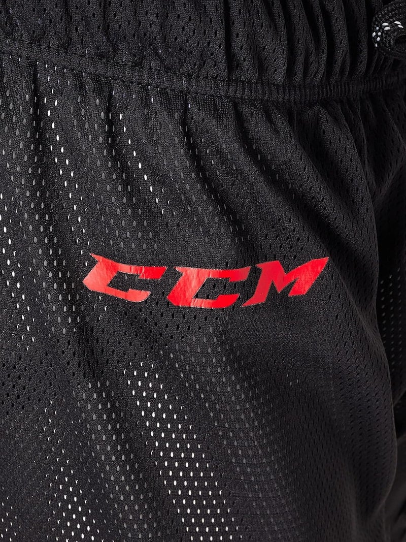 CCM Men's Loose Fit Hockey Mesh Jock Shorts with Sock Tabs Size Senior - Image 3